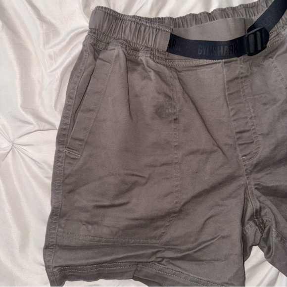 GYMSHARK Men’s Rest Day Woven Shorts Small Brown Belted Casual Fitness Style - Picture 3 of 12